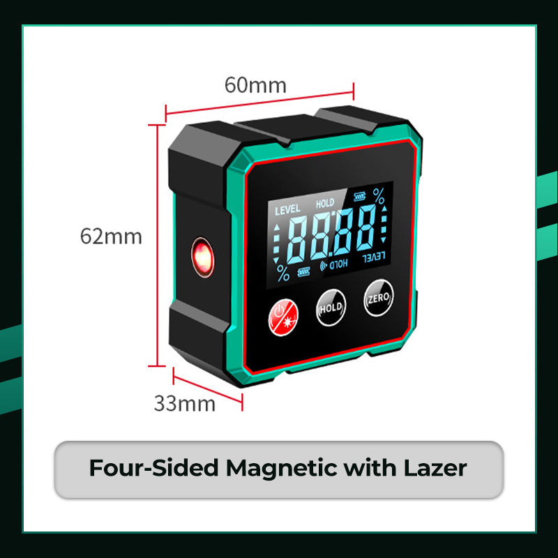 2 in 1 Magnetic Laser Digital Inclinometer