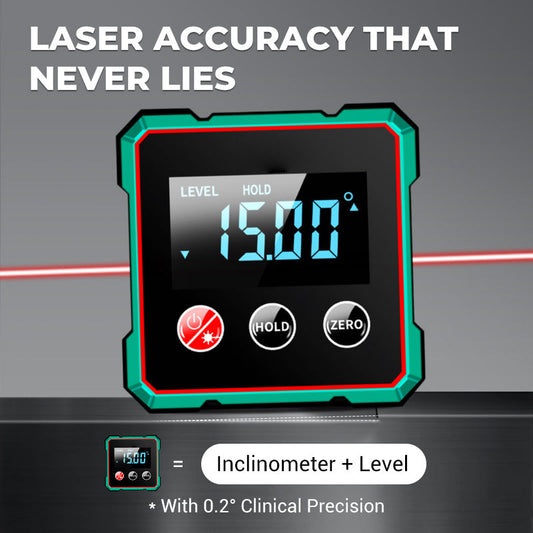 2 in 1 Magnetic Laser Digital Inclinometer