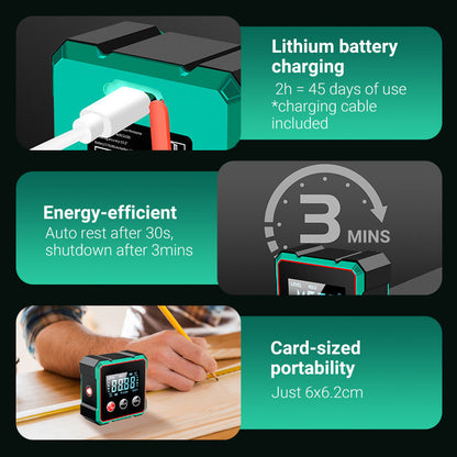 2 in 1 Magnetic Laser Digital Inclinometer