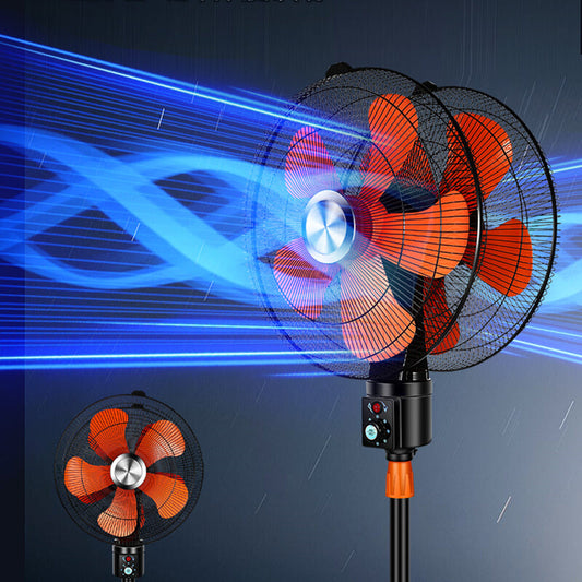 Double Heads Pedestal Stand Fan