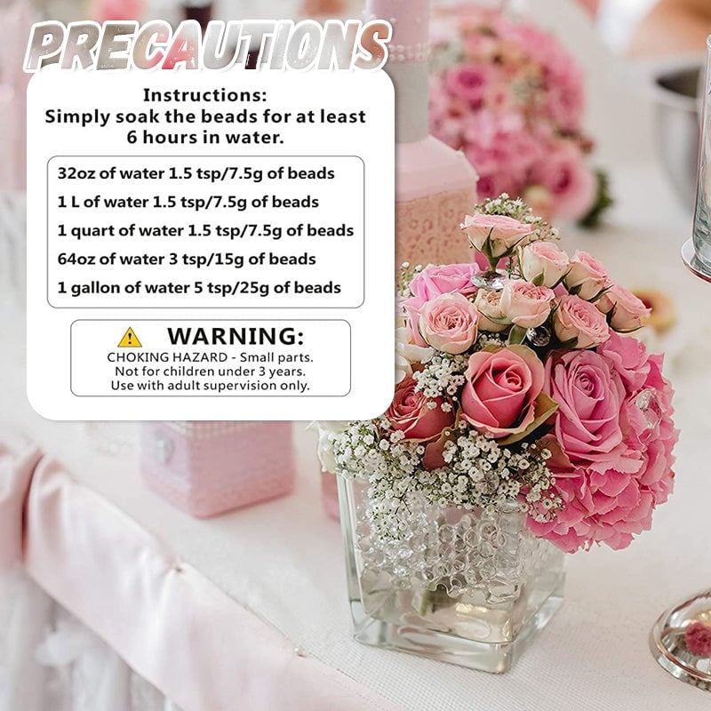 2250 Pieces Crystal Soil Water Beads Gel