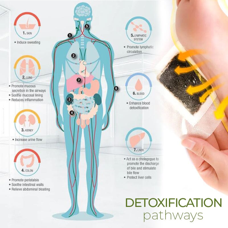 DetoxPlus Lymphatic Drainage Foot Patches