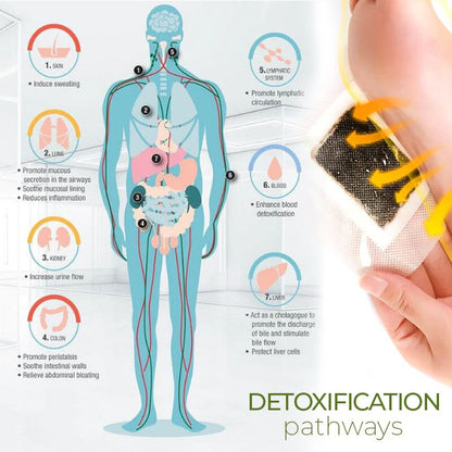 DetoxPlus Lymphatic Drainage Foot Patches