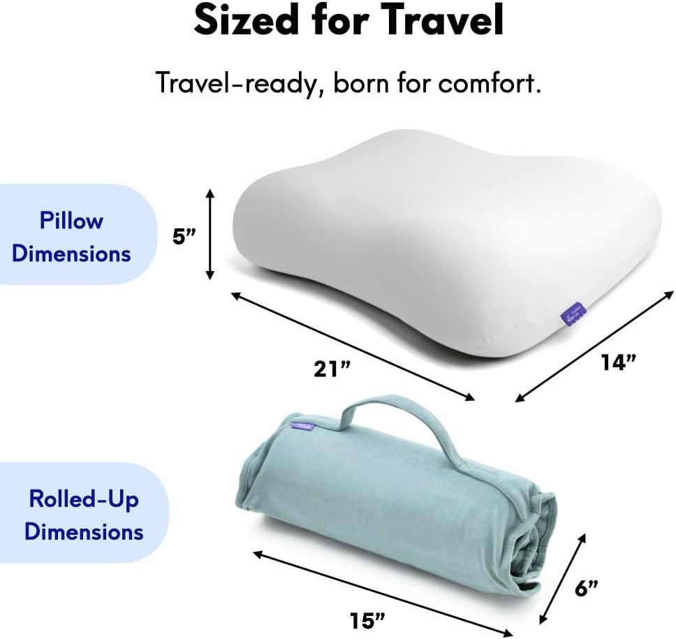 Deep Sleep Pillow + Travel Bag